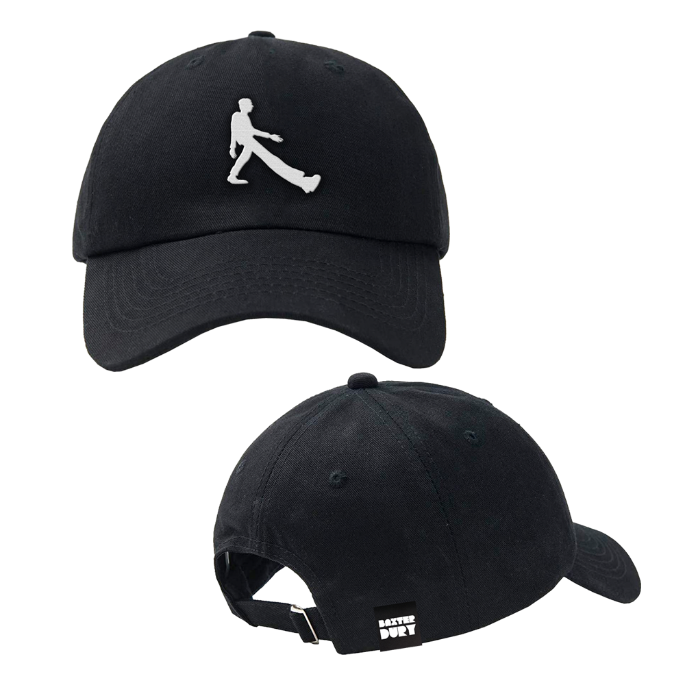 Black Walking Man Cap