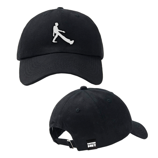 Black Walking Man Cap